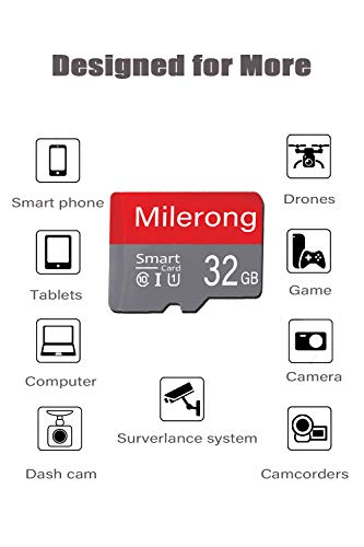 Milerong 32Gb Micro Sd Card, Ultra Microsdhc Uhs-I Memory Card - 98Mb/S, C10, U1, Full Hd V10, Ultra High Speed Tf Card For Smart Phone/Bluetooth Speaker/Dash Cam #TOP2