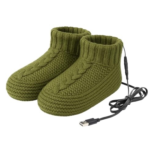 [RUIXIA1] 電熱靴下 電熱ソックス レディース メンズ 恒温 USB発熱 ルームシューズ 裏起毛 モコモコ 足元ヒーター 靴下 冷え対策 モバイルバッテリー対応 5V フローリング 室内履き あったか 在宅ワーク 贈り物 27-28cm ３色