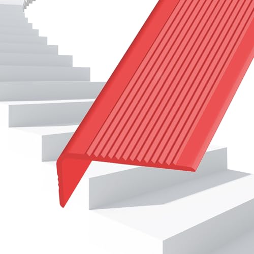 Protector de peldaños pvc antideslizante con tira autoadhesiva precortada de 3m