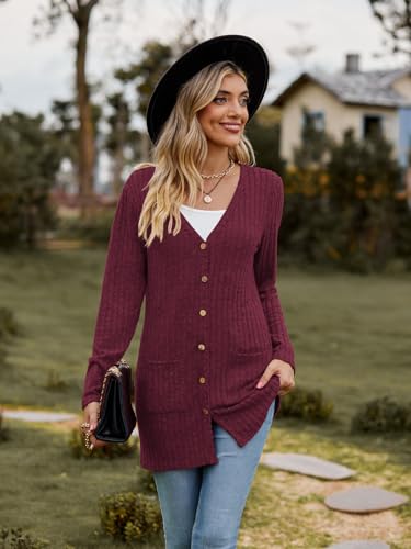 Image of Witsmile Womens 2026 Spring Fashion Cardigan Lightweight Soft Knit Long Top
