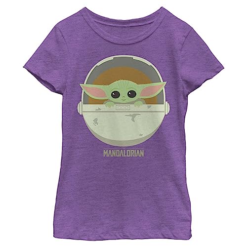 Image of Star Wars Girls Star Wars: Mandalorian The Child Cute Bassinet Girls Short Sleeve Tee Shirt