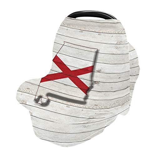 Alabama Flag Map Car Seat Cover