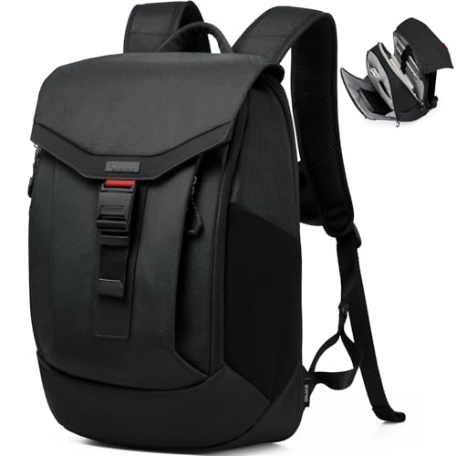 OIWAS Laptop Backpack for Men, Weight Reduction Business Backpacks for Men with Magnetic Buckle, Waterproof Work Backpack Fits 16 Inch Laptop, Large Capacity Travel Backpack for men women, Black
