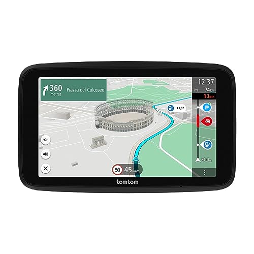 TomTom GPS GO Superior (Ecran 6 Pouces, Info Trafic, Alertes de Zones de Danger, Cartes Monde, Mise à Jour Rapide Via WiFi, Prix du Carburant, Fixation Magnétique...