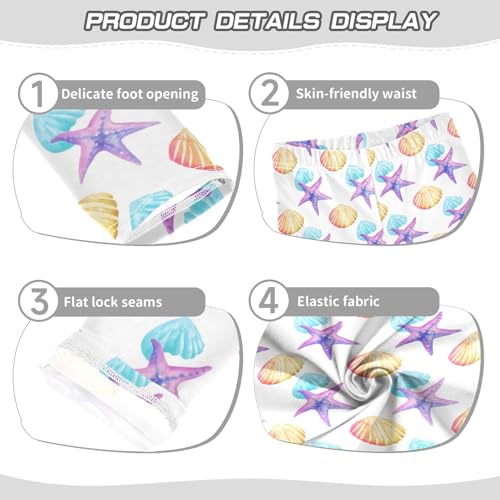 Girls' Leggings Ocean Shell Starfish Kids Yoga Tights Pants 1 Pack 23023283