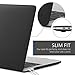 Kuzy for MacBook Pro 15 inch Case 2019 2018 2017 2016 Model A1990 A1707 with Touch Bar Hard Shell for 15 inch MacBook Pro Case Matte, Black