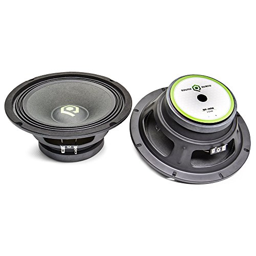 SoundQubed 4-Ohm Pro Audio Midrange Speaker Pair (8-inch)