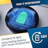 KLIM Nomad - Portable CD Player with Long-Lasting Battery - with Headphones - Radio FM - Compatible MP3 CD Player Portable - TF Card Radio FM Bluetooth - Ideal for Cars - Or - Image 5