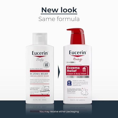 Eucerin Eczema Relief Cream and Body Wash, 13.5 FL OZ - image 2