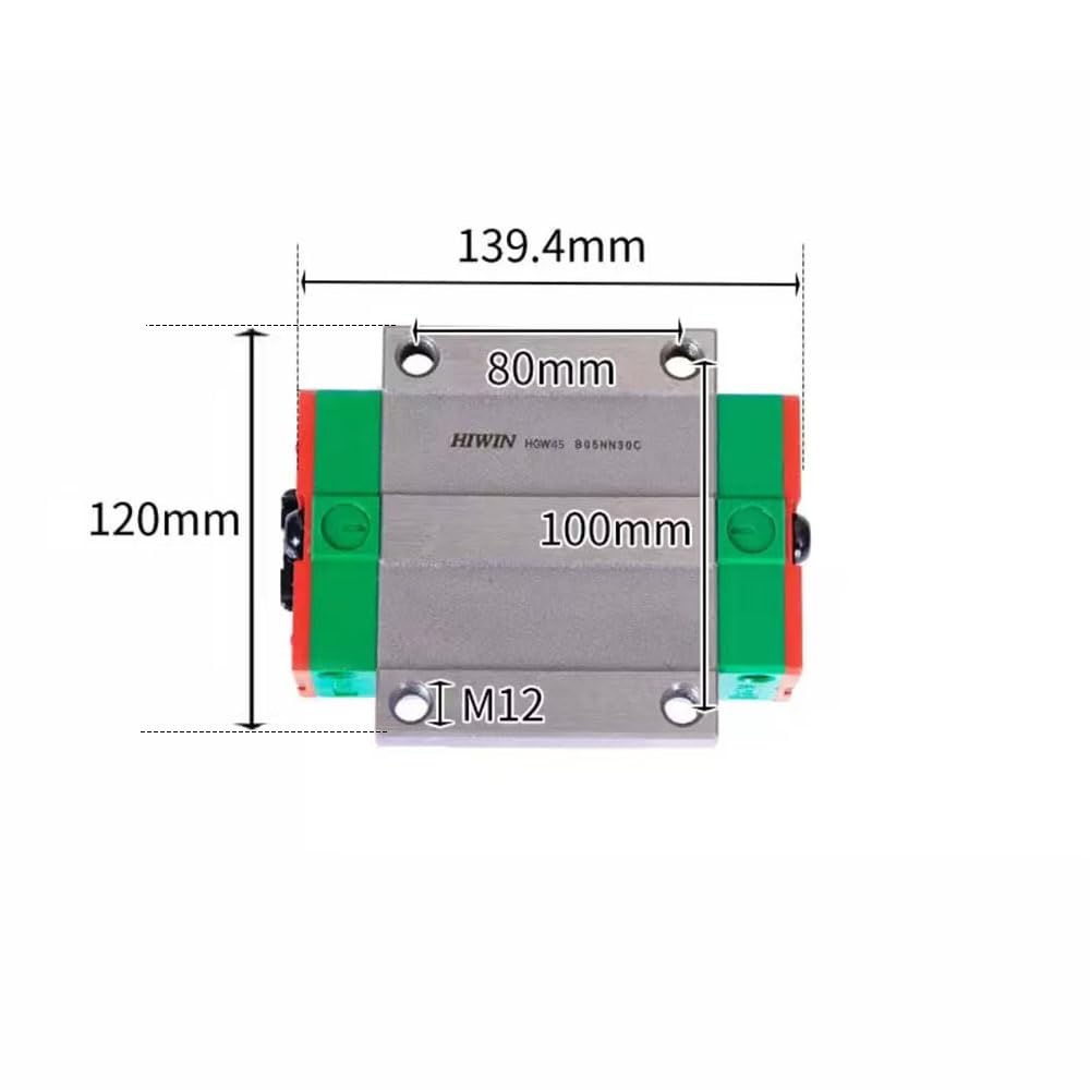 HIWIN Linear Block HGW45CC Linear Carriage/Guide/Rail/Slider CNC Parts Bearing Linear Bearing Flange Heavy Load Blocks