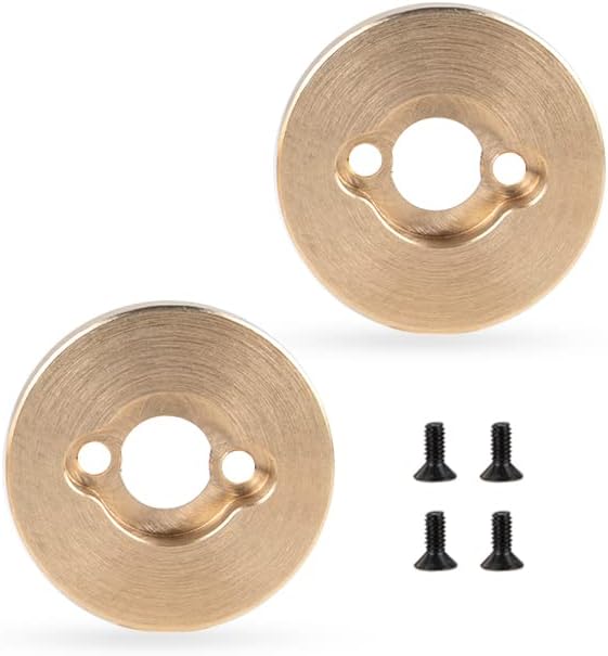 KYX Racing CNC Machined Brass Rear Axle Counterweight Upgrades Parts Accessories for 1/18 RC Crawler Car Traxxas TRX4M