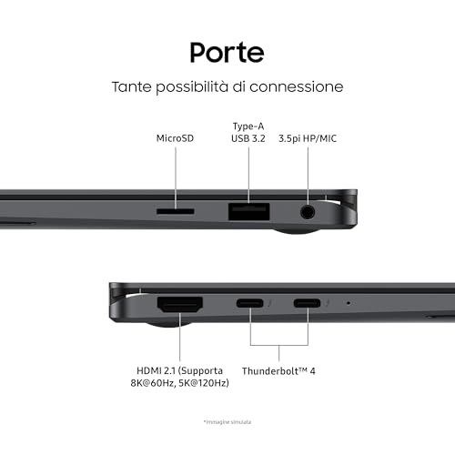 Galaxy Book5 Pro 360 16", Garanzia 3 anni, AI PC, Processore Intel Core Ultra 7 Serie 2, 16GB RAM, 1TB SSD, Display touch 3K Dynamic AMOLED 2X, S Pen, Windows 11 Home, Copilot+ PC, Gray [ITA] - Notebook - Immagine 7