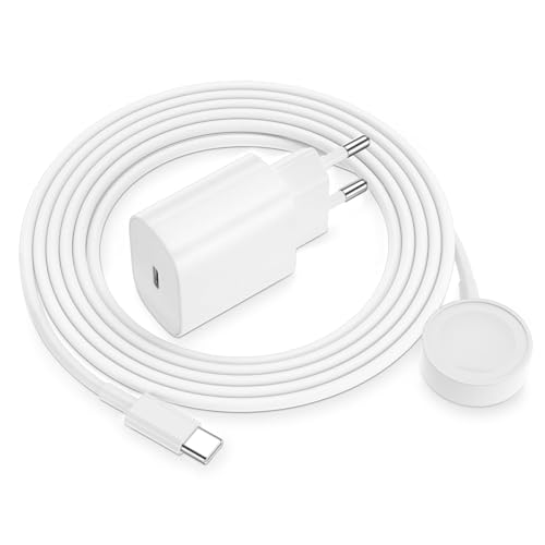 für Apple Watch Ladekabel 20W USB C Ladegerät Schnellladegerät mit Magnet iWatch Kabel Charger Cable 2M für Apple Watch Series 11/10/9/8/7/6/SE/5/4/3/Ultra