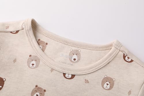 Owlivia 100% Organic Cotton Baby Girls Short Sleeve Pajama Sets, Toddler Girl 2-Piece Sleepwear - Image 4