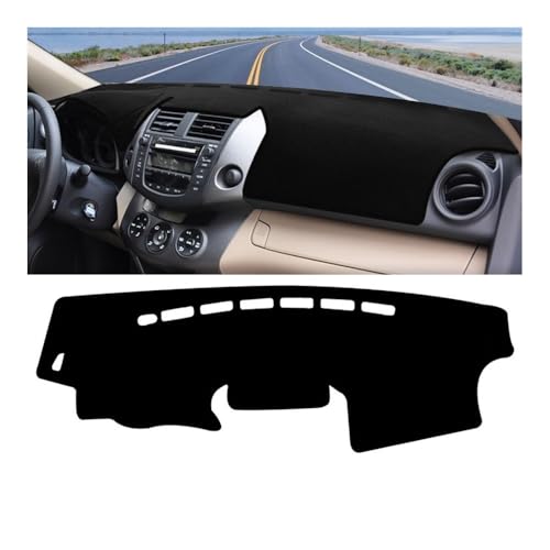 Tapis de tableau de bord pour Toyota RAV4 2006-2012 protection soleil bord noir LHD