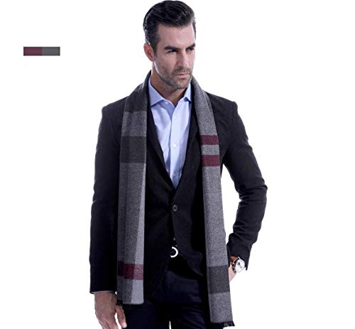 Bufandas de invierno para hombre suaves contra el frío en el cuello 2