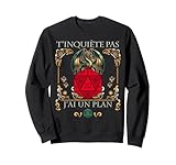 Capture l'essence même des aventures de jeux de rôle : cette confiance téméraire qui précède souvent les moments les plus chaotiques. Parfait pour tous les aventuriers de table, rôlistes passionnés et maîtres du jeu qui savent que avoir un plan n'est rien