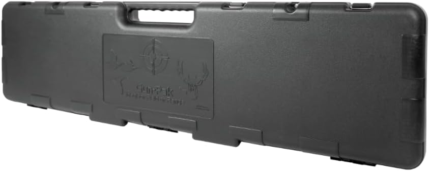 PAK Long Hard Gun Case - Weather Resistant with Foam Interior - Large Black Tactical Case with Padlock Tabs and Heavy Duty Latches - Made in USA