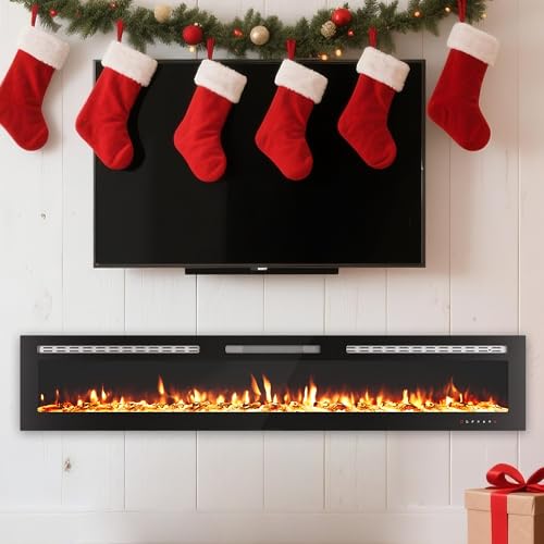 Chimenea Eléctrica Empotrable con Control WiFi y Llama Multicolor miniatura 6