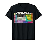 Vintage Color Periodic Table Of Black Women In STEM Science T-Shirt