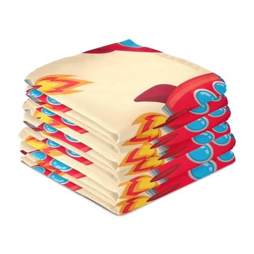 Torchons de cuisine absorbants de qualité supérieure linge de vaisselle beige - 5