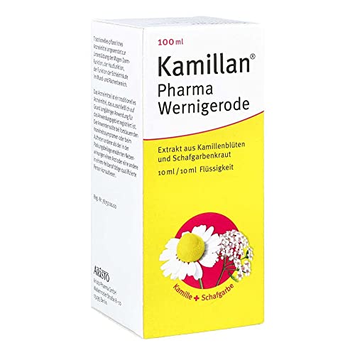 Kamillan Pharma Wernigerode 100 ml Natürliche Pflanzenkraft aus Kamille und Schafgarbe für Haut Schleimhäute und Magen-Darm-Beschwerden