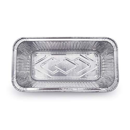 (100 Pack) Premium 2-Lb Bread Loaf Baking Pans - 8.5" X 4.5" X 2.5" L Heavy Duty L Disposable Aluminum Foil Tins For Cakes Meatloaf Lasagna #TOP4