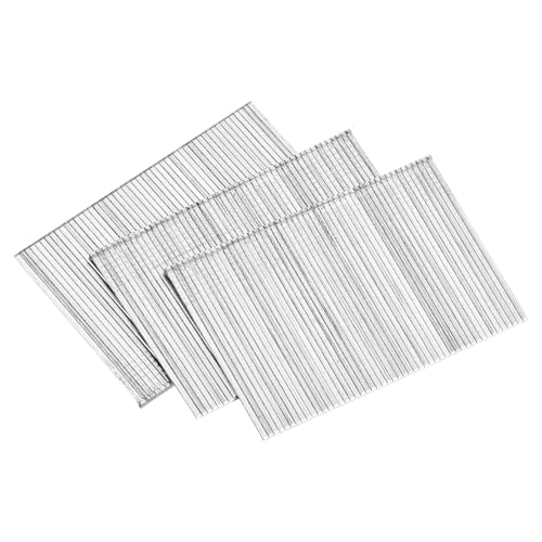 sourcing map 1000Pcs 16 Gauge Brad Nails, 2 Length Straight Finishing Nails, Galvanized Carbon Steel Nails for Woodworking Construction