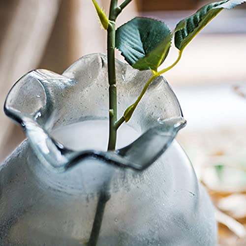 Vase déco rétro et fleurs séchées pour centre de table de mariage