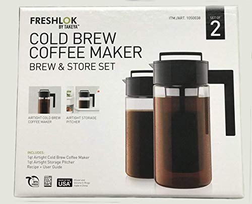 Takeya Cold Brew Iced Coffee Maker, 1-Quart, Black (2)