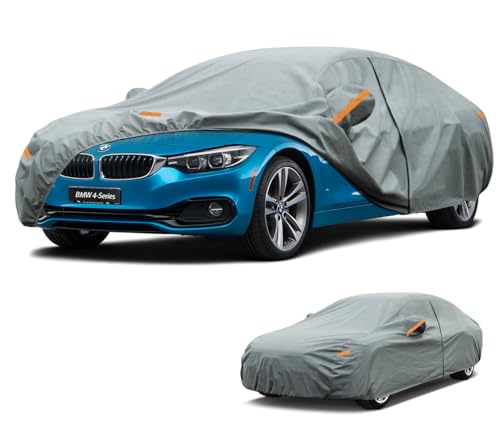 Image of Kayme Heavy Duty Car Cover Custom Fit BMW 4-Series 420i 428i 430i 435i 440i(2013-2026), Waterproof All Weather for Automobiles, Full Exterior Covers Sun Rain UV Protection.