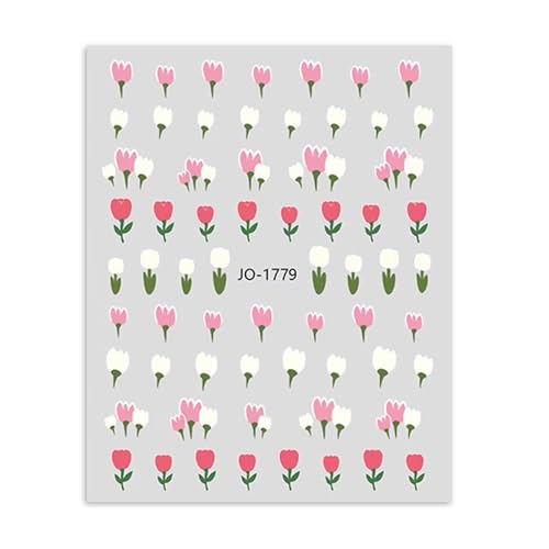 Çiçek Dizayn Tırnak Sticker Etiketi, Nail Art JO-1779