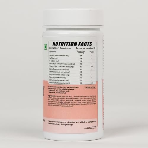 Image of 2X Nutrition MetaBoost, natural and thermogenic fat loss solution | Fat Burner for both men & women | No Side Effects, Energy & Metabolism - Pack of 30 Capsules