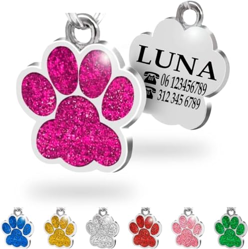 Collare Riflettente Personalizzato Con Stampa A Cuore E Zampa Per - Foto 9