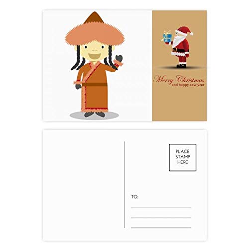 Cartes postales de vœux Smile Overcoat Mongolie, lot de 20 pour cadeaux