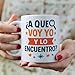 Imagen de MUGFFINS Taza mamá graciosa con frase ¿A que voy yo y lo encuentro? en Español 330 Ml
