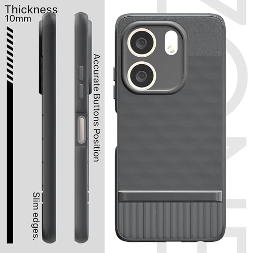 Image of Shockproof Case for Oppo A5x 4G / A5x 5G | Full Camera Protection | TPU Flexible Back Cover for Oppo A5x 4G / A5x 5G (Graphite Grey)