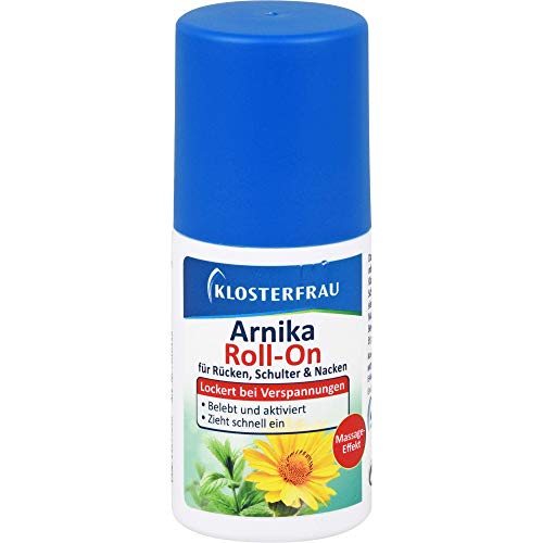 Klosterfrau Arnika Roll-On, gegen Verspannungen im Nacken, Schultern & Rücken, mit Massage Effekt, 50 ml