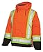 Hi-Vis Parka, 5-in-1, Fluorescent Org, L