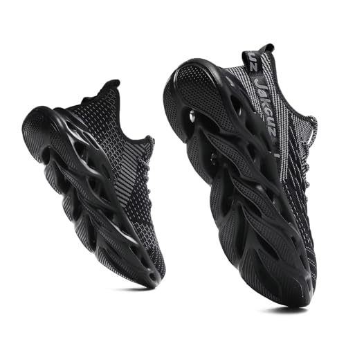 Image of Jakcuz Plus Size Men's Lightweight Walking Shoes Mesh Fish Scale Pattern Fashion Sneakers