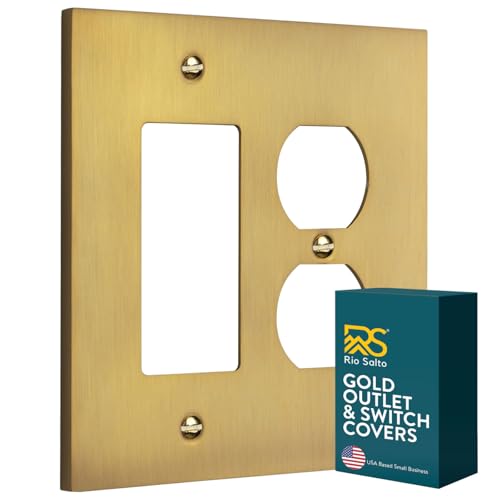 Rio Salto Forge Collection ������^�J �S�[���h 2�A �R���Z���g�J�o�[�ƃ��C�g�X�C�b�`�J�o�[ �E�H�[���v���[�g 5�C���` x 5�C���` �_�u�����b�J�[���C�g�X�C�b�`�v���[�g �f���v���b�N�X�R���Z���g�J�����t��