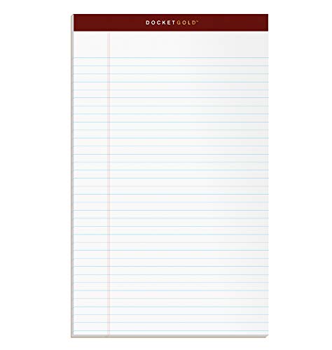 TOPS Docket Gold Writing Pads, 8-1/2