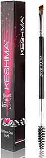 Duo Eyebrow Brush by Keshima - Premium Quality Angled Eye Brow Brush and Spoolie Brush