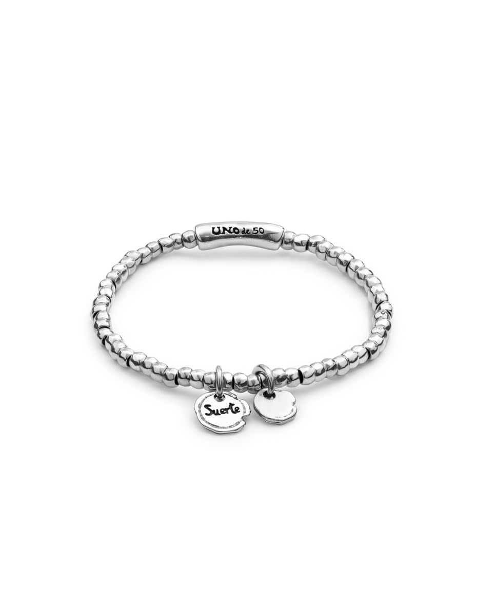 Uno de 50 Damen-Stretcharmbänder Edelstahl PUL1635MARMTL0M