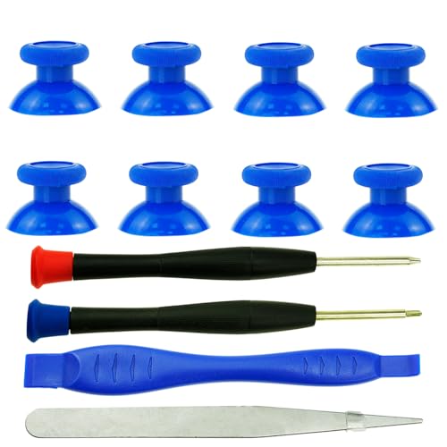 Image of 8PCS Replacement Thumbstick for Xbox Core Controller, Analog Joysticks Repair Kit for Xbox one S /X /Elite Controller, Custom Thumb Sticks Parts for Xbox Series X /S Controller (Blue)