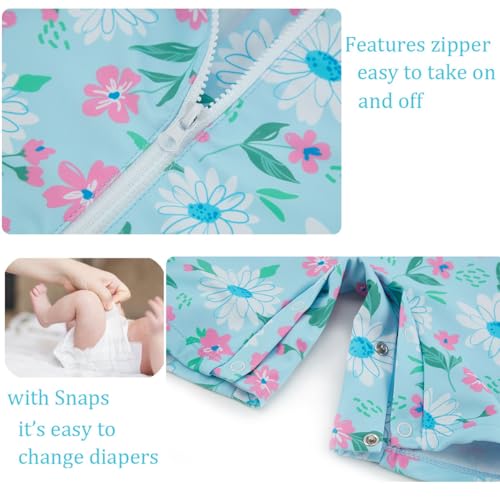 Image of UMELOK Baby Girl Swimsuit Infant UPF 50+ Bathing Suit Size Months