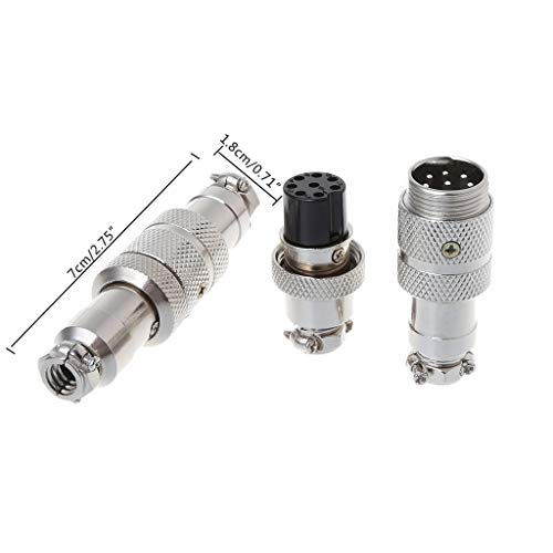 Conector de Aviación GX16 Macho y Hembra Push Pull 2-8 Pines miniatura 4