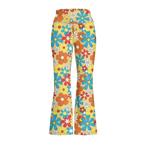 Girls Flare Leggings High Waisted Yoga Pants Bootcut Dance Casual Stretchy Bell Bottoms Athletic Leggings for 5-14Y2