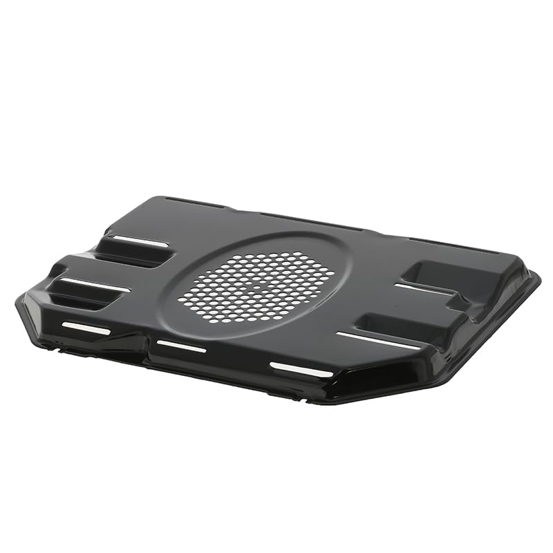 Masterpart Backofen-Rückwand Lüftermotor hinten Metall Schutzplatte schwarz passend für Logik Öfen und Herde