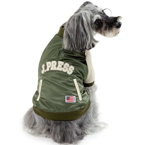 ペットパラダイス 犬 服 冬 J.PRESS ミリタリー ジャケット スタジャン カジュアル おしゃれ かっこいい カーキ 小型犬 【参考 DS 中くらいダックス (〜5kg) ペットパラダイス国内直営店74店舗展開2025/8/1時点】 注目